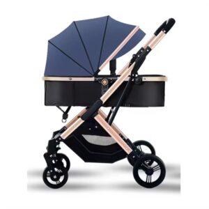 2in1 Baby Stroller Portable Baby Stroller Foldable Blue