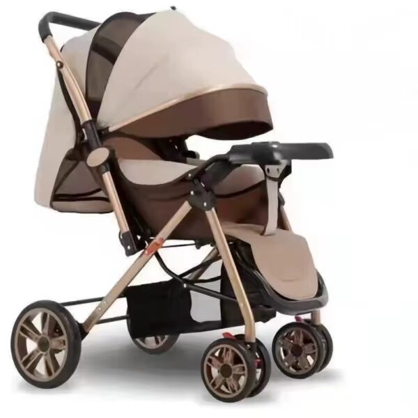 Kids Stroller Popular Style Children Use Folding Stroller Lightweight Stroller Khaki