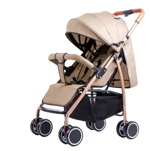 foldable stroller travel system baby pram stroller suitable for baby carriage Khaki