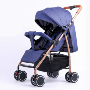 foldable stroller travel system baby pram stroller suitable for baby carriage Blue